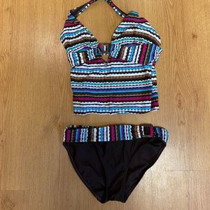 Athletic Works tankini two piece bathing suit